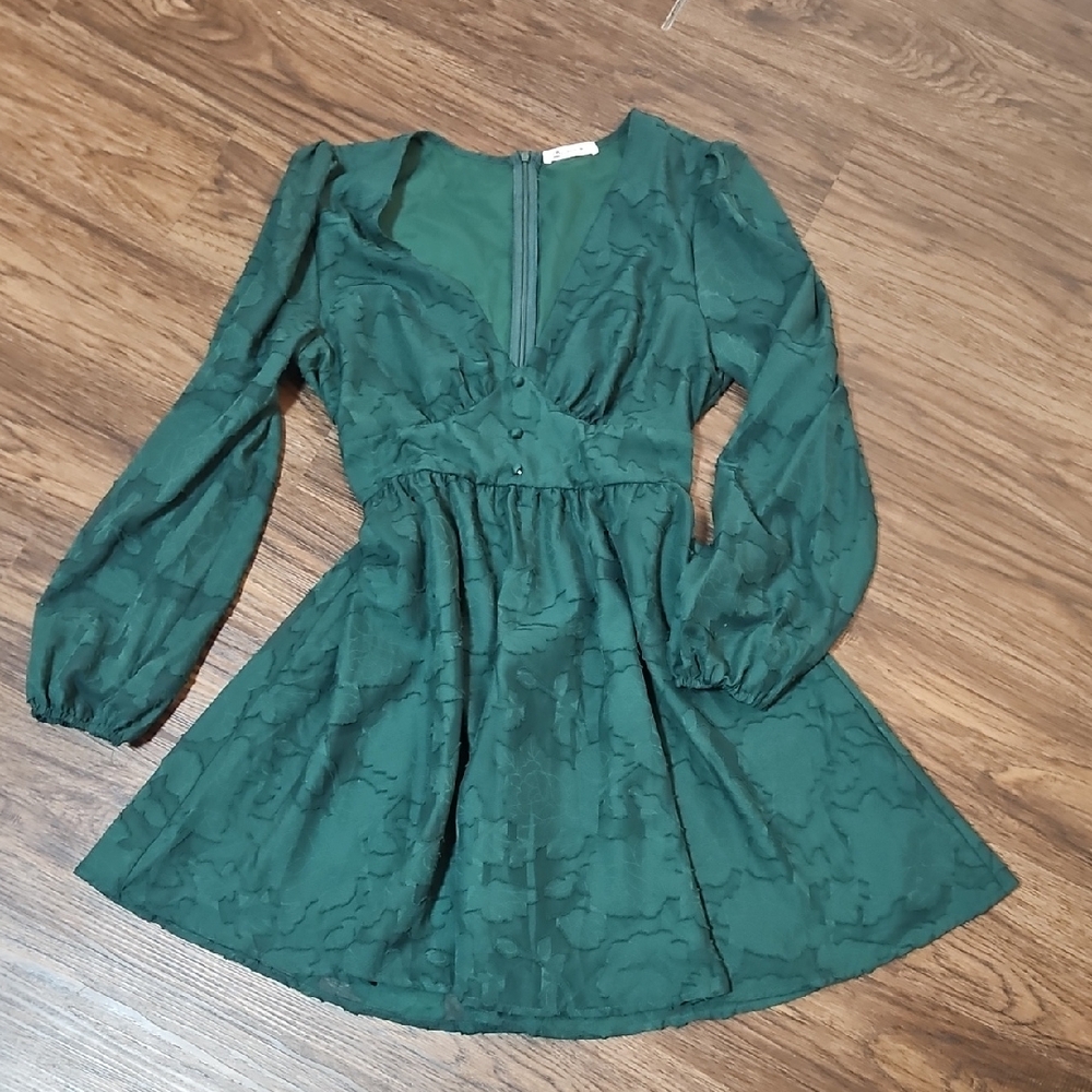 Cupshe Deep Green Dress Size Large